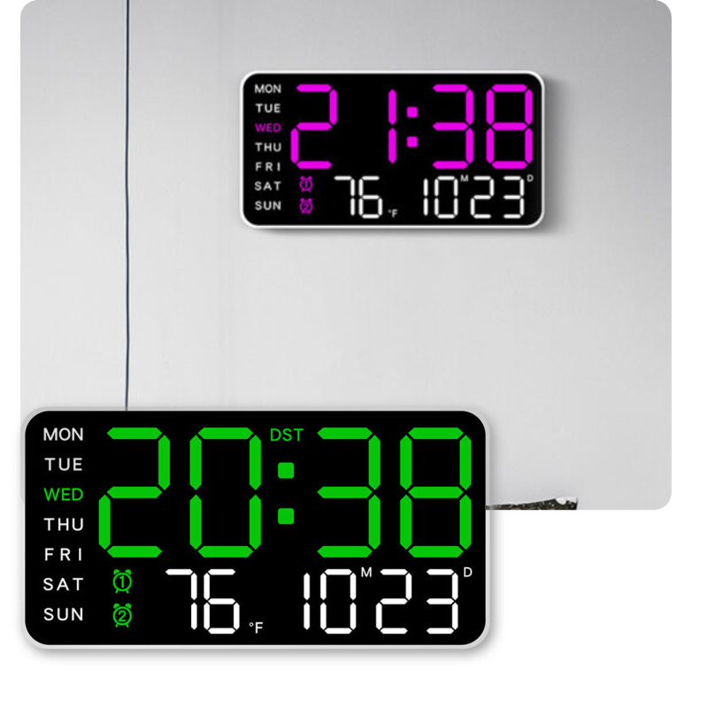 Large Digital Clock - Wallverses Store
